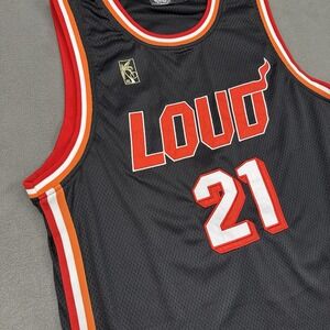 Rolling Loud Miami 21 Basketball Jersey Top Men's Size Large Black Embroidered